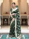 Lc 93 By Laabh Banarasi khadi Georgette Jacquard Designer Sarees Wholesale Online